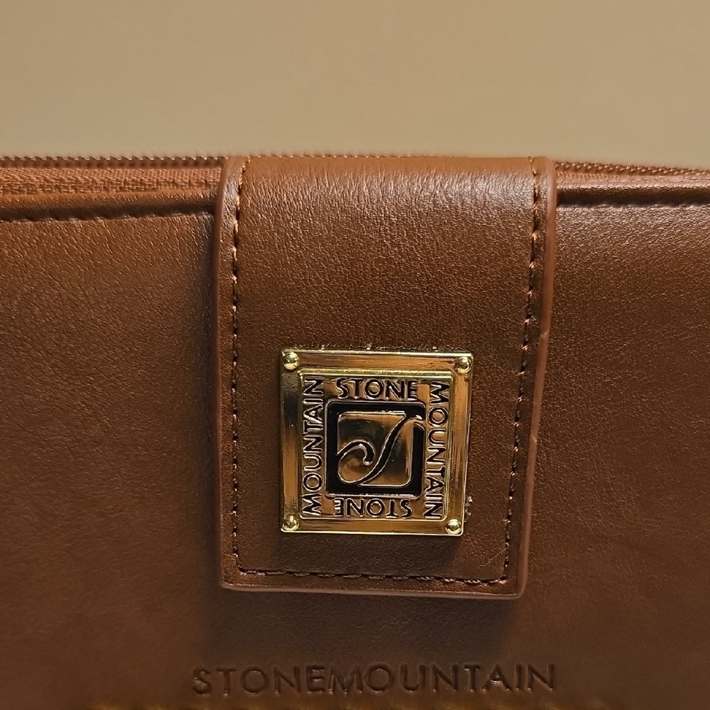Stone Mountain Accessories Brown Wallet with Gold Accent - Picture 2 of 11